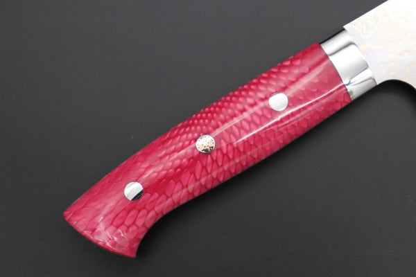 Takeshi Saji Gyuto Takeshi Saji SUMMIT ― Limited Edition Custom Series SMT-1134 VG-10W磨 Multi-Colored Golden-Rainbow Damasto 240mm (9.4 Inch)