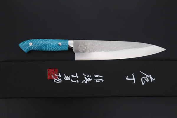 Takeshi Saji Gyuto Takeshi Saji SUMMIT ― Limited Edition Custom Series SMT-1242 SRS-13 Hammer Forged Gyuto 210mm (8.2 Inch)