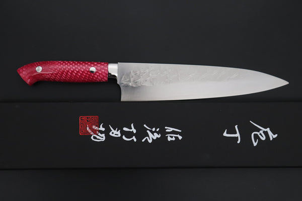 Takeshi Saji Gyuto Takeshi Saji SUMMIT ― Limited Edition Custom Series SMT-1243 SRS-13 Hammer Forged Gyuto 210mm (8.2 Inch)