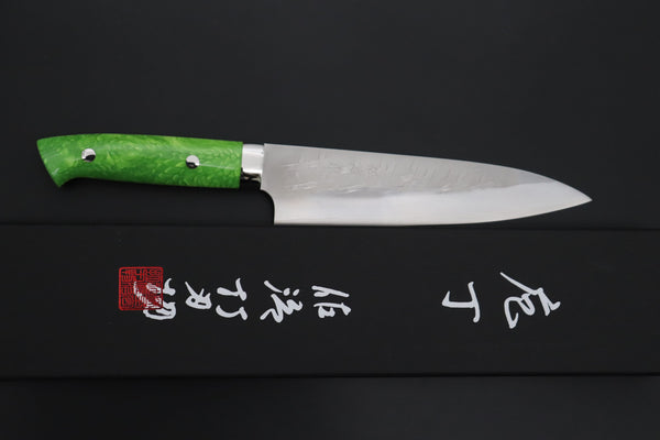 Takeshi Saji Gyuto Takeshi Saji SUMMIT ― Limited Edition Custom Series SMT-1245 SRS-13 Hammer Forged Gyuto 210mm (8.2 Inch)