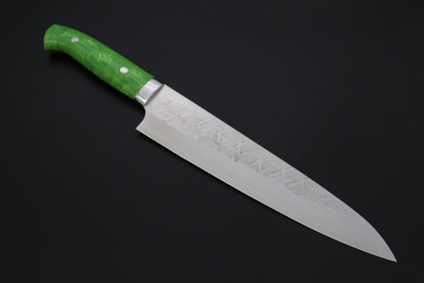 Takeshi Saji Gyuto Takeshi Saji SUMMIT ― Limited Edition Custom Series SMT-1246 SRS-13 Hammer Forged Gyuto 240mm (9.4 Inch)
