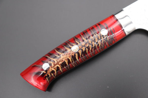 Takeshi Saji Gyuto Takeshi Saji SUMMIT ― Limited Edition Custom Series SMT-787 R-2 Custom Damascus Gyuto 270mm (10.6 Inch)