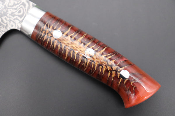 Takeshi Saji Gyuto Takeshi Saji SUMMIT ― Limited Edition Custom Series SMT-804 R-2 Custom Damascus Gyuto 210mm (8.2 Inch)