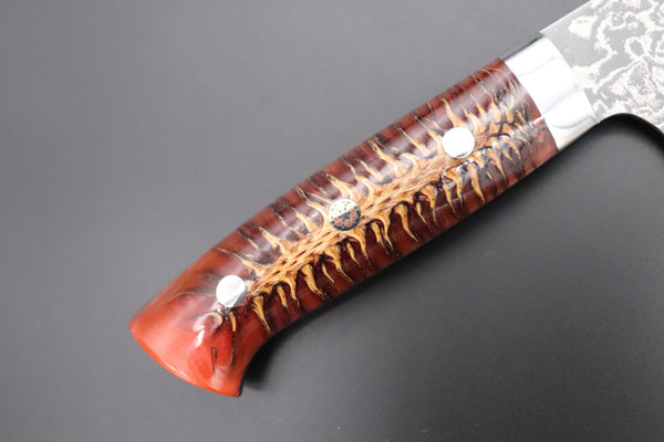 Takeshi Saji Gyuto Takeshi Saji SUMMIT ― Limited Edition Custom Series SMT-804 R-2 Custom Damascus Gyuto 210mm (8.2 Inch)