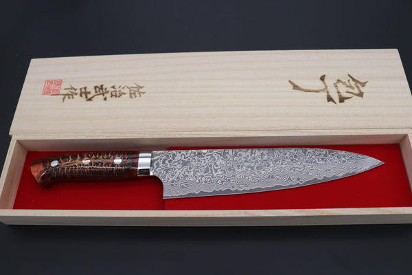 Takeshi Saji Gyuto Takeshi Saji SUMMIT ― Limited Edition Custom Series SMT-805 R-2 Custom Damascus Gyuto 210mm (8.2 Inch)