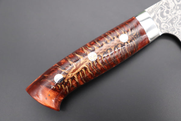 Takeshi Saji Gyuto Takeshi Saji SUMMIT ― Limited Edition Custom Series SMT-805 R-2 Custom Damascus Gyuto 210mm (8.2 Inch)