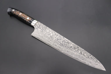 Takeshi Saji Gyuto Takeshi Saji SUMMIT ― Limited Edition Custom Series SMT-806 R-2 Custom Damascus Gyuto 240mm (9.4 Inch)