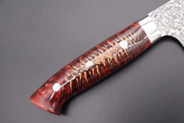 Takeshi Saji Gyuto Takeshi Saji SUMMIT ― Limited Edition Custom Series SMT-808 R-2 Custom Damascus Gyuto 240mm (9.4 Inch)