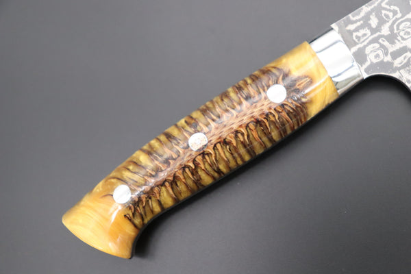 Takeshi Saji Gyuto Takeshi Saji SUMMIT ― Limited Edition Custom Series SMT-811 R-2 Custom Damascus Gyuto 240mm (9.4 Inch)