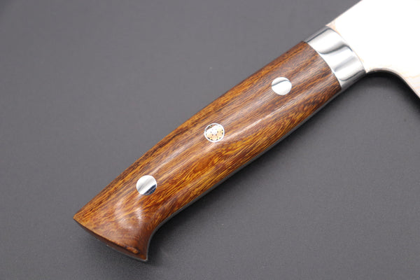Takeshi Saji Nakiri Master Saji Rainbow Damascus Series Nakiri 165mm (6.4 inch, Ironwood Handle)
