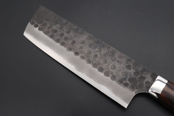 Takeshi Saji Nakiri ASBI-4 Nakiri 165mm Takeshi Saji Aogami Super Custom Series Nakiri 165mm (6.4 inch, Ironwood Handle)