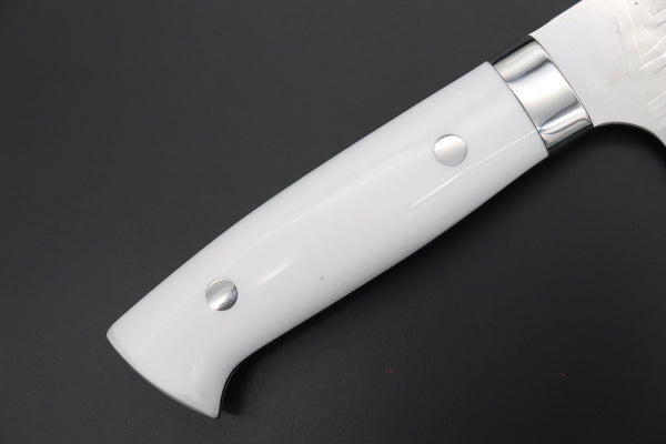 Takeshi Saji Nakiri Takeshi Saji SRS-13 Custom Series Nakiri 165mm (6.4 inch, White Corian Handle)