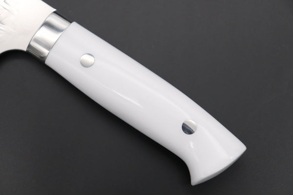 Takeshi Saji Nakiri Takeshi Saji SRS-13 Custom Series Nakiri 165mm (6.4 inch, White Corian Handle)