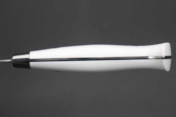 Takeshi Saji Nakiri Takeshi Saji SRS-13 Custom Series Nakiri 165mm (6.4 inch, White Corian Handle)
