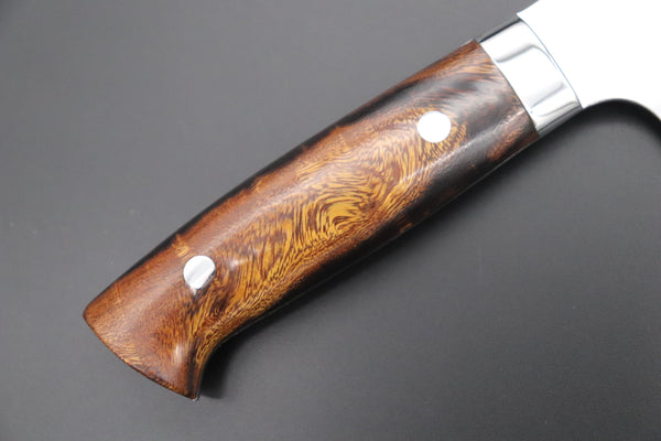 Takeshi Saji Nakiri Takeshi Saji SRS-13 Hammer Forged, Custom Handmade Handle Series Nakiri 165mm (6.4 inch, Ironwood Handle)