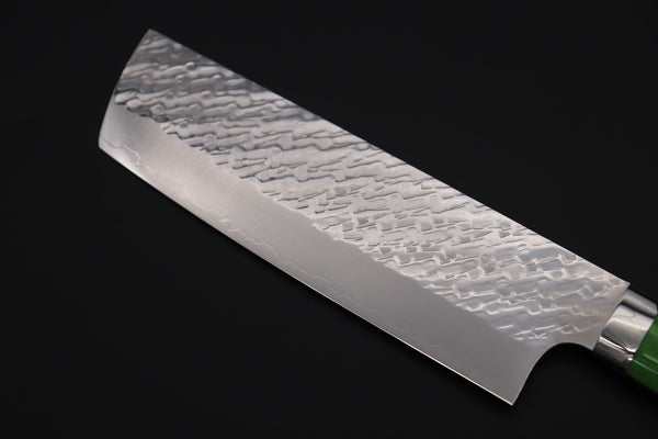 Takeshi Saji Nakiri Takeshi Saji SUMMIT ― Limited Edition Custom Series SMT-1032 STRIX SAN-MAI Custom Hammered Nakiri 165mm (6.4 Inch)
