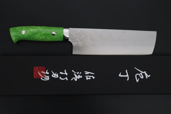 Takeshi Saji Nakiri Takeshi Saji SUMMIT ― Limited Edition Custom Series SMT-1234 SRS-13 Hammer Forged Nakiri 165mm (6.4 Inch)