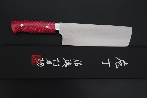Takeshi Saji Nakiri Takeshi Saji SUMMIT ― Limited Edition Custom Series SMT-1235 SRS-13 Hammer Forged Nakiri 165mm (6.4 Inch)