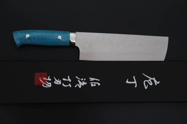 Takeshi Saji Nakiri Takeshi Saji SUMMIT ― Limited Edition Custom Series SMT-1237 SRS-13 Hammer Forged Nakiri 165mm (6.4 Inch)