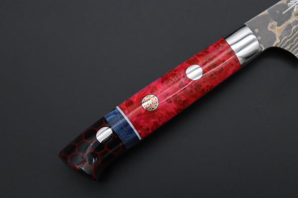 Takeshi Saji Paring Takeshi Saji SUMMIT ― Limited Edition Custom Series SMT-1142 VG-10W Multi-Colored Golden-Rainbow Damascus Paring 95mm (3.7 Inch)