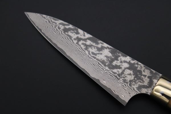 Takeshi Saji Paring ST-1P Paring 90mm (3.5 inch) / Stag Bone Handle Takeshi Saji VG-10 Custom Damascus Wild Series Paring 90mm (3.5inch, Stag Bone Handle)ST-1P
