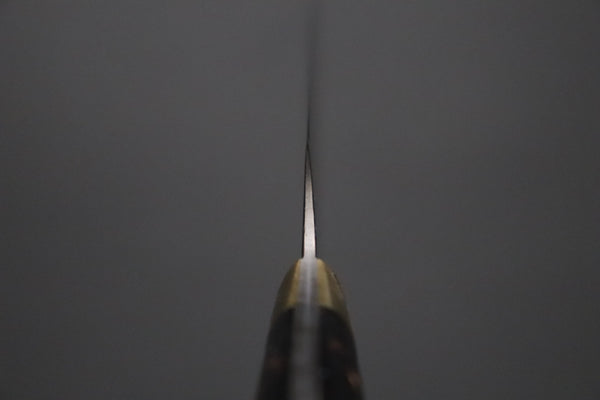 Takeshi Saji Petty Petty 135mm Takeshi Saji Blue Steel No.2 Rainbow Damascus Series TS-1 Petty 135mm (5.3 Inch, Black and Copper Texture Dupont Corian Handle)
