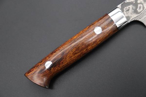 Takeshi Saji Petty Takeshi Saji VG-10 Custom Damascus Wild Series Petty (135mm and 150mm, Desert Ironwood Handle)