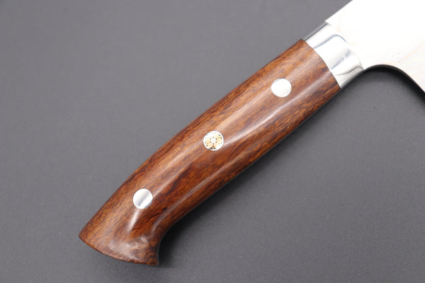 Takeshi Saji Santoku Master Saji Rainbow Damascus Series Santoku 180mm (7 inch, Ironwood Handle)