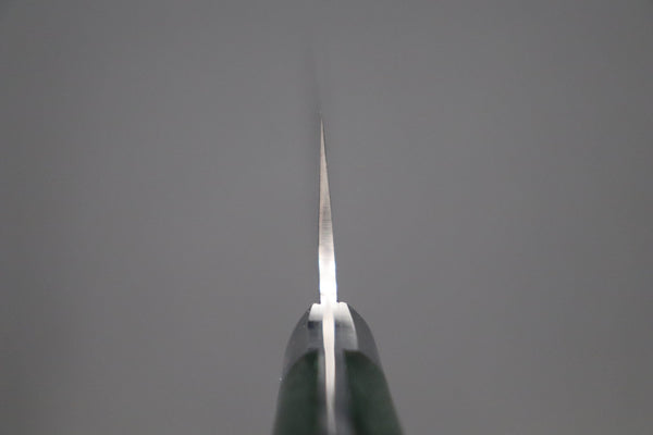 Takeshi Saji Santoku SNRD-5G Santoku 175mm Takeshi Saji R-2 Custom Diamond Damascus Wild Series New Design SNRD-5G Santoku175mm (6.8 inch, Green Linen Micarta Handle)