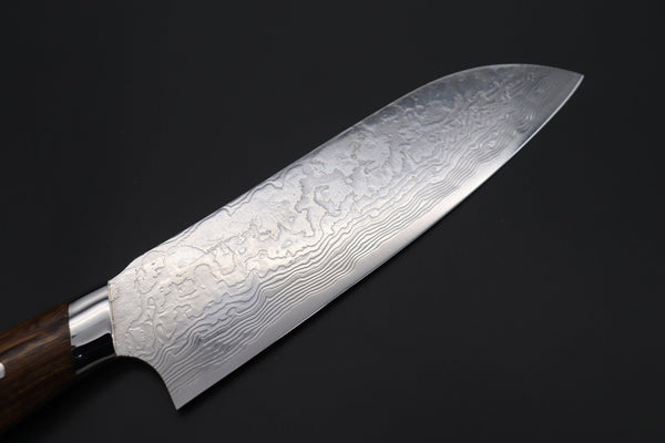 Takeshi Saji Santoku SNRD-5I Santoku 175mm Takeshi Saji R-2 Custom Diamond Damascus Wild Series New Design SNRD-5I Santoku175mm (6.8 inch, Ironwood Handle)