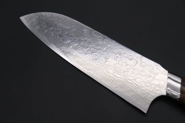 Takeshi Saji Santoku SNRD-5I Santoku 175mm Takeshi Saji R-2 Custom Diamond Damascus Wild Series New Design SNRD-5I Santoku175mm (6.8 inch, Ironwood Handle)