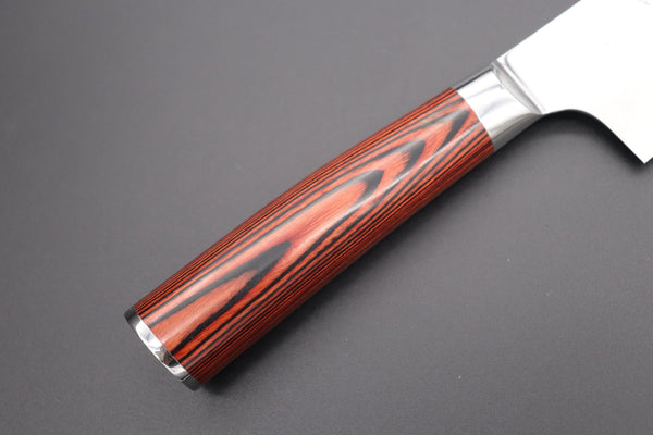Takeshi Saji Santoku Takeshi Saji SRS-13 "ARC "Santoku 180mm (7 inch, Red-Pakka Wood Handle, ARC-2)