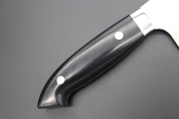 Takeshi Saji Santoku Takeshi Saji SRS-13 Custom Series Designed By Nomura Santoku 180mm (7 inch, Black Linen Micarta Handle)