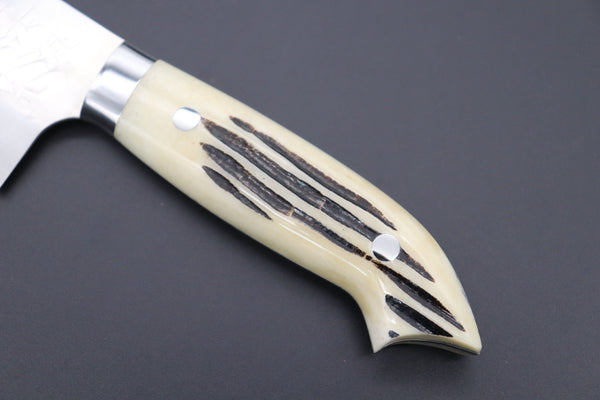 Takeshi Saji Santoku Takeshi Saji SRS-13 Custom Series Designed By Nomura Santoku 180mm (7 inch, Stag Bone Handle)