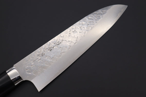 Takeshi Saji Santoku Takeshi Saji SRS-13 Custom Series Santoku 180mm (7 inch, Black Linen Micarta Handle)
