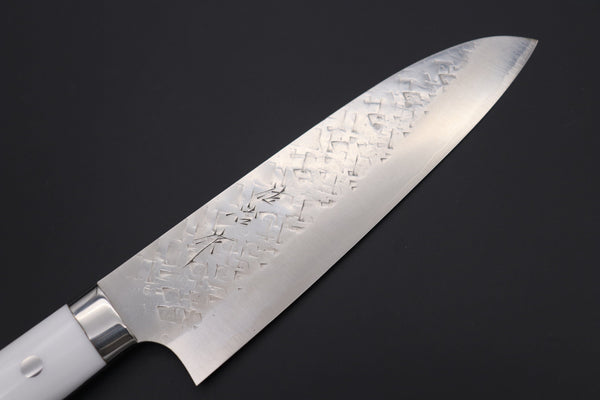 Takeshi Saji Santoku Takeshi Saji SRS-13 Custom Series Santoku 180mm (7 inch, White Corian Handle)