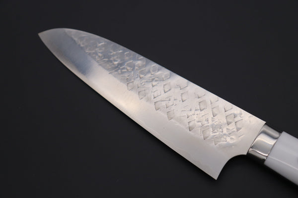 Takeshi Saji Santoku Takeshi Saji SRS-13 Custom Series Santoku 180mm (7 inch, White Corian Handle)