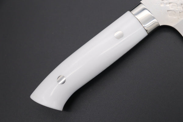 Takeshi Saji Santoku Takeshi Saji SRS-13 Custom Series Santoku 180mm (7 inch, White Corian Handle)