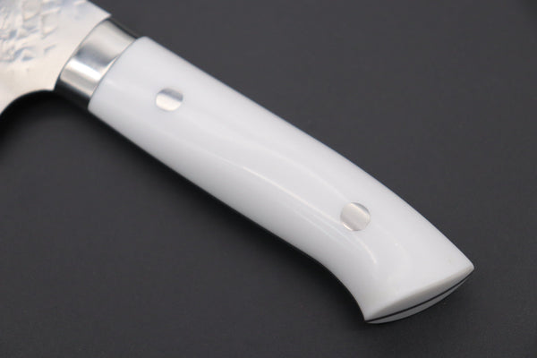 Takeshi Saji Santoku Takeshi Saji SRS-13 Custom Series Santoku 180mm (7 inch, White Corian Handle)