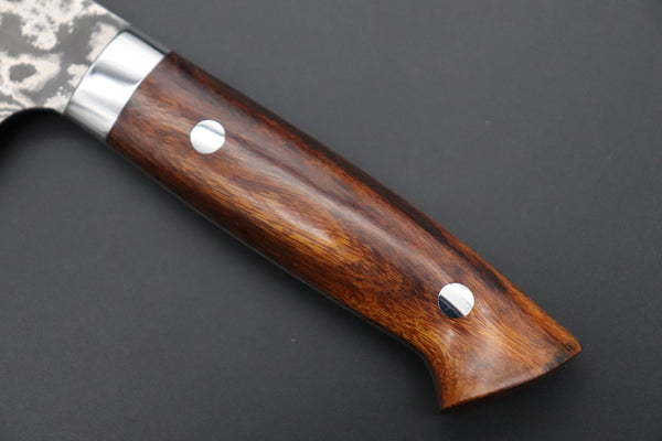 Takeshi Saji Santoku ST-2I Santoku 180mm (7 inch) / Desert Ironwood Handle Takeshi Saji VG-10 Custom Damascus Wild Series Santoku 180mm (7 inch, Desert Ironwood Handle)