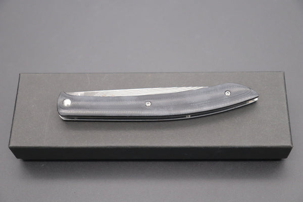 Takeshi Saji Steak Knife Takeshi Saji R-2 Damascus Steak Knife (Black G-10 Handle)