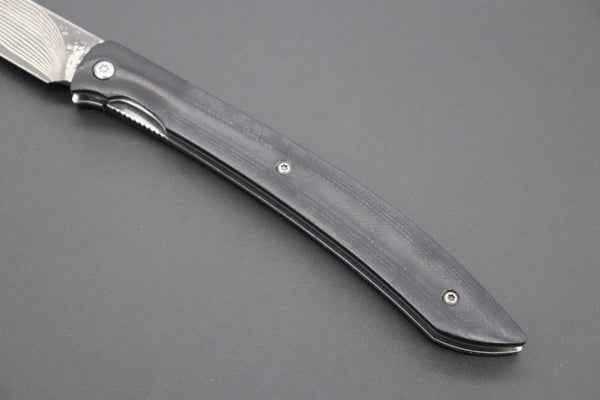 Takeshi Saji Steak Knife Takeshi Saji R-2 Damascus Steak Knife (Black G-10 Handle, TS-120B)