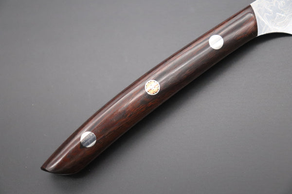 Takeshi Saji Steak Knife Takeshi Saji R-2 Diamond Damascus Steak Knife (Desert Ironwood Handle, TS-1)