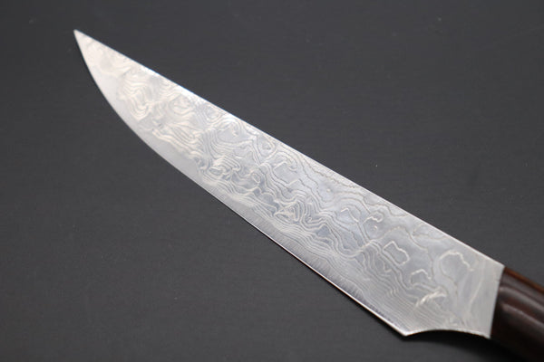 Takeshi Saji Steak Knife Takeshi Saji R-2 Diamond Damascus Steak Knife (Desert Ironwood Handle, TS-1)