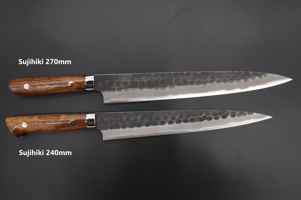 Takeshi Saji Sujihiki ASBI-9 Sujihiki 270mm Takeshi Saji Aogami Super Custom Series Sujihiki(240mm and 270mm ,2 Size, Ironwood Handle)