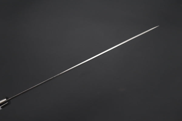 Takeshi Saji Sujihiki TS-18 Sujihiki 270mm (10.6 inch) Takeshi Saji R-2 Custom Diamond Damascus Series TS-18 Sujihiki 270mm (10.6 Inch, White Corian Handle)