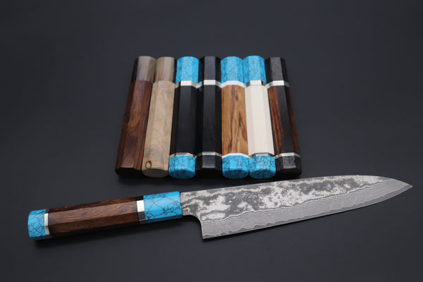 Takeshi Saji Wa Gyuto “Build Your Dream Knife” Takeshi Saji VG-10 Custom Black Nickel Damascus TSBO-12 Wa Gyuto 210mm (8.2 Inch)
