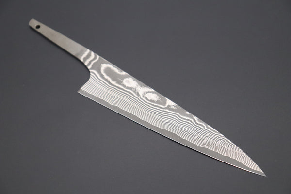 Takeshi Saji Wa Petty TSBO-8 Wa Petty 150mm (5.9inch) / 1. Blade Only (without a Wa Handle) US$180 “Build Your Dream Knife” Takeshi Saji VG-10 Custom Black Nickel Damascus TSBO-8 Wa Petty 150mm (5.9 Inch)