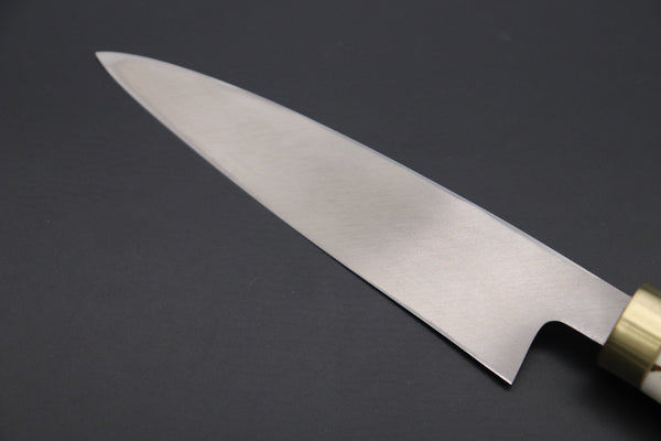 Takeshi Saji Wa Petty Takeshi Saji Gingami No.3 Wa Bocho Series Kaisaki (Wa Petty, Single Bevel Edge, Stag Handle)