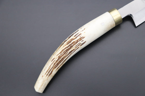Takeshi Saji Wa Petty Takeshi Saji Gingami No.3 Wa Bocho Series Kaisaki (Wa Petty, Single Bevel Edge, Stag Handle)